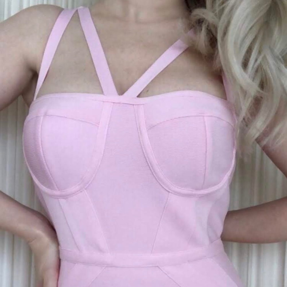 Light pink bandage dress. NWT.